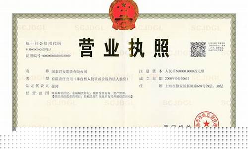 期货公司营业执照(期货公司营业执照图片)_https://www.xzdzcjn.com_创业板_第1张