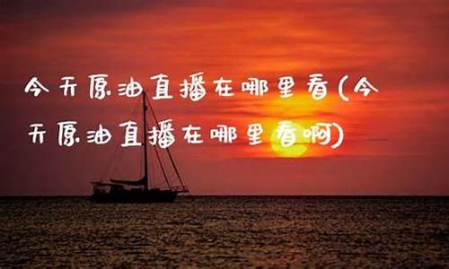 哪儿可以看原油直播啊(原油直播网站)_https://www.xzdzcjn.com_深交所_第1张