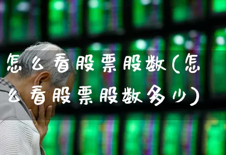 怎么看股票股数(怎么看股票股数多少)_https://www.xzdzcjn.com_科创板_第1张