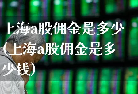 上海a股佣金是多少(上海a股佣金是多少钱)_https://www.xzdzcjn.com_深交所_第1张