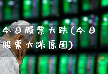 今日股票大跌(今日股票大跌原因)_https://www.xzdzcjn.com_深交所_第1张