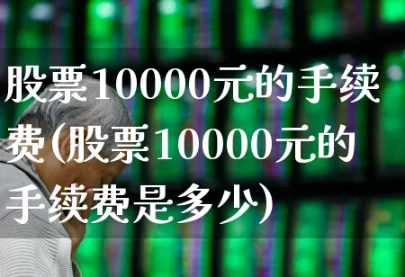 股票10000元的手续费(股票10000元的手续费是多少)_https://www.xzdzcjn.com_科创板_第1张