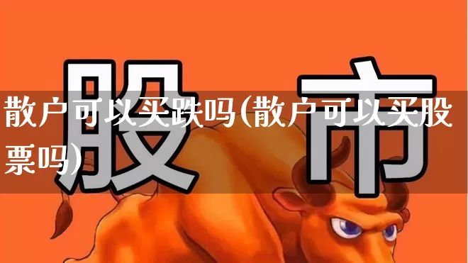 散户可以买跌吗(散户可以买股票吗)_https://www.xzdzcjn.com_创业板_第1张
