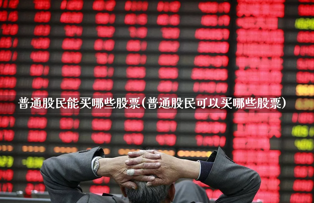 普通股民能买哪些股票(普通股民可以买哪些股票)_https://www.xzdzcjn.com_上交所_第1张