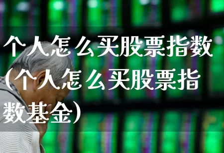 个人怎么买股票指数(个人怎么买股票指数基金)_https://www.xzdzcjn.com_北交所_第1张