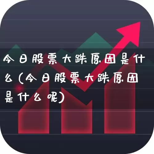 今日股票大跌原因是什么(今日股票大跌原因是什么呢)_https://www.xzdzcjn.com_创业板_第1张