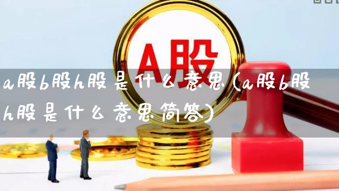 a股b股h股是什么意思(a股b股h股是什么意思简答)_https://www.xzdzcjn.com_科创板_第1张