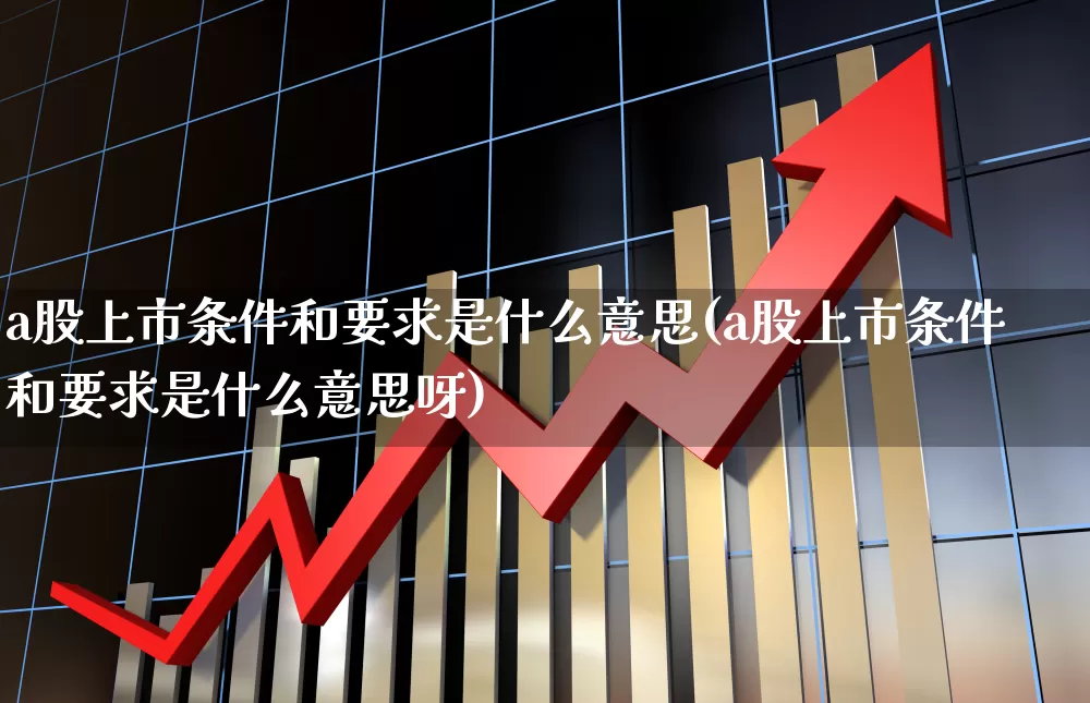 a股上市条件和要求是什么意思(a股上市条件和要求是什么意思呀)_https://www.xzdzcjn.com_北交所_第1张