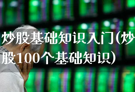 炒股基础知识入门(炒股100个基础知识)_https://www.xzdzcjn.com_北交所_第1张