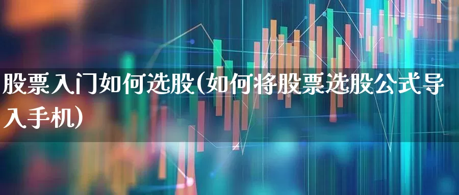 股票入门如何选股(如何将股票选股公式导入手机)_https://www.xzdzcjn.com_科创板_第1张