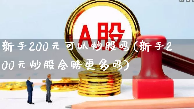新手200元可以炒股吗(新手200元炒股会赔更多吗)_https://www.xzdzcjn.com_科创板_第1张