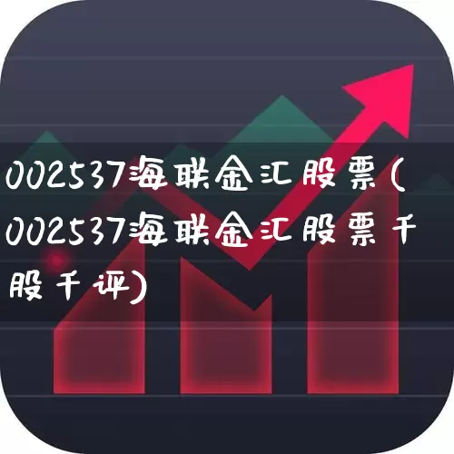 002537海联金汇股票(002537海联金汇股票千股千评)_https://www.xzdzcjn.com_深交所_第1张